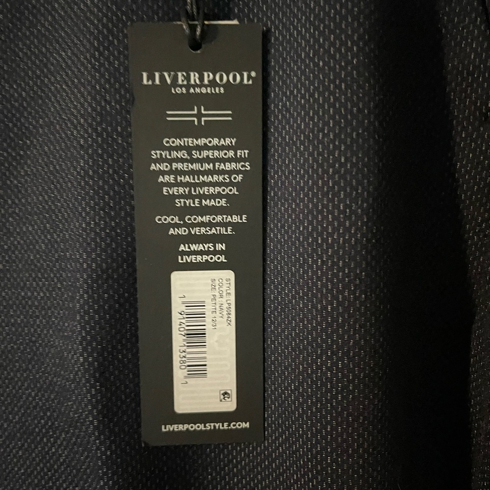 Liverpool Classic Dark Blue Dress Pants - Picture 6 of 8